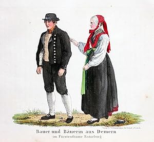 Bauer und Bäuerin aus Demern im Fürstehthume Ratzeburg.