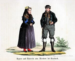 Bauer und Bäuerin aus Biestow bei Rostock.