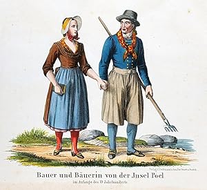 Bauer und Bäuerin von der Insel Poel im Anfange des 19. Jahrhunderts.