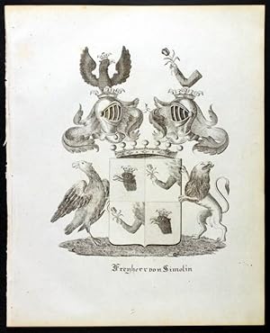 Wappen des Freyherrn von Simolin (1837)