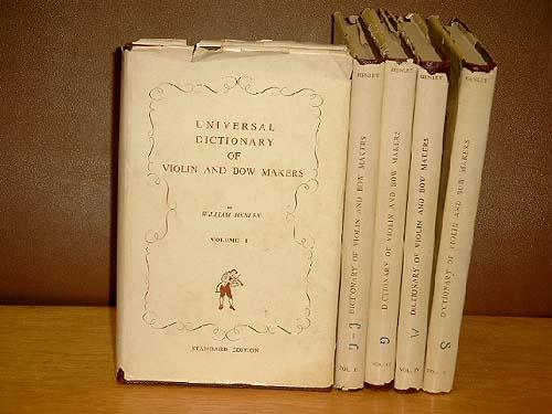 universal dictionary of violin and bow makers von henley ...