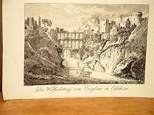 Die Wasserleitung von Corigliano in Calabrien. Kupferstich um 1800.