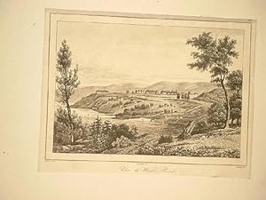 Vue de West-Point. Lithographie nach Milbert um 1840.