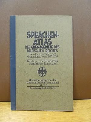 Sprachen-Atlas der Grenzgebiete des Deutschen Reiches nach den Ergebnissen der Volkszählung vom 1...