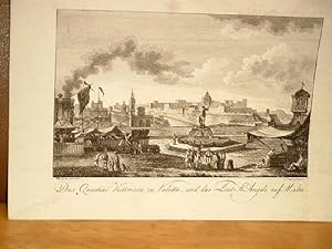 Das Quartier Victoriosa zu Valetta und das Fort St. Angelo auf Malta. Kupferstich von G.Vogel nac...