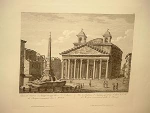 Veduta del Panteon d`Agrippa in oggi Chiesa di S. Maria ad Martyres, comunemente detta la Rotonda...
