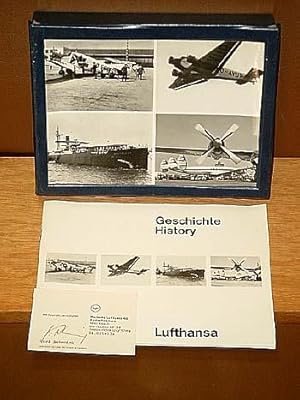 Geschichte - History - Lufthansa. Original-Kassette mit 79 Originalphotos aus der Geschichte der ...