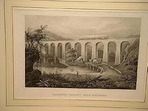 Starucca-Viaduct, Erie-Railroad. Stahlstich um 1850.