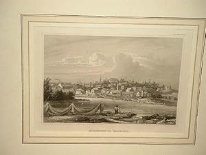 Richmond in Virginia. Stahlstich um 1840.