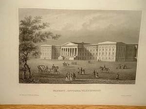 Washington: " Patent-Office in Washington ". Stahlstich um 1850.