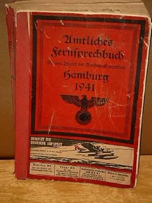 Amtliches Fernsprechbuch für den Bezirk der Reichspostdirektion Hamburg 1941