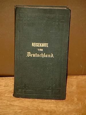 Post-, Reise- und Eisenbahn-Karte von Deutschland, der Schweiz, den Niederlanden und Belgien, neb...