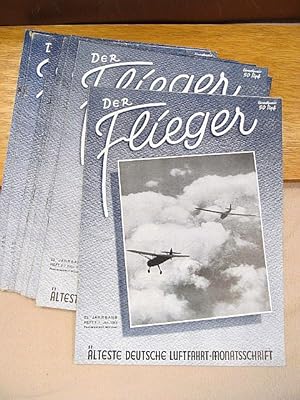 Der Flieger. Älteste deutsche Luftfahrt-Monatsschrift. 23. Jahrgang 1944, Heft 1-12 in 9 Heften (...