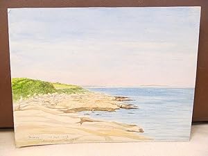 Narragansett Pier, Rhode Island. Farbiges Aquarell auf Papier ( watercolor sketch at paper ), Sig...