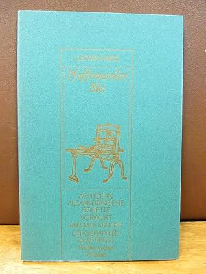 Pfaffenweiler Blei. Achtzehn alexandrinische Sonette. Vorwort von Michael Krüger. Mit 6 Offsetlit...