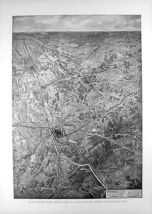 Reliefkarte der Umgebung von Ypern