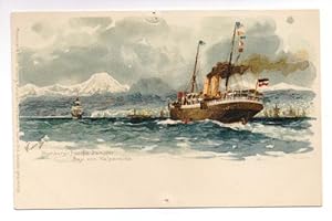 Postkarte: Bay von Valparaiso