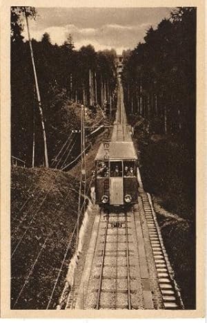 Postkarte. Baden-Baden. Oberer Teil der Merkurbahn