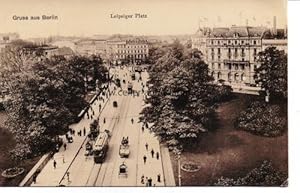 Postkarte. Gruss aus Berlin - Leipziger Platz