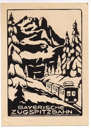 Postkarte: Tagung der Vereine Privater Eisenbahnen in Garmisch-Partenkirchen vom 14. bis 17. Apri...