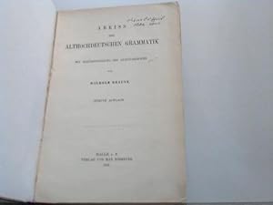 Abriss der althochdeutschen Grammatik. Mit Berücksichtigung des Altsächsischen