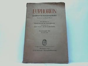 Euphorion. Zeitschrift für Literaturgeschichte. 29. Band, 4. Heft
