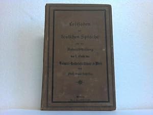 Leutfaden zum Unterrichte in der deutschen Sprache für die Unterabtheilung der 1. Classe der Crem...