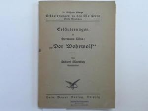 Erläuterungen zu Hermann Löns: "Der Wehrwolf