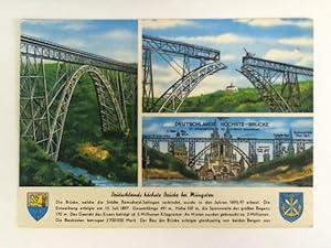 Postkarte: Deutschlands höchste Brücke bei Müngsten