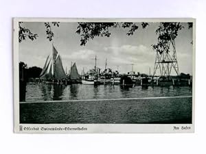 Postkarte: Swinemünde - Osternothafen. Am Hafen