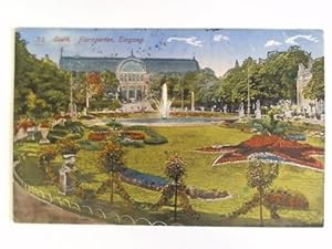 Postkarte: Coeln. Floragarten, Eingang