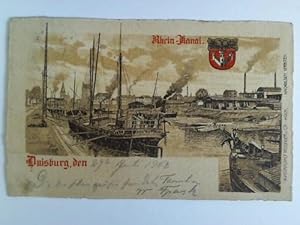 Postkarte: Rhein-Kanal. Duisburg