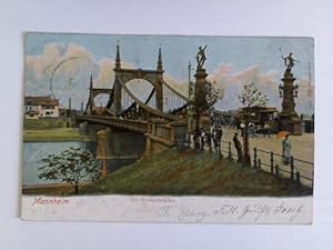 Postkarte: Mannheim. Die Neckarbrücke