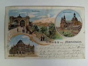 Postkarte: Gruss aus Mannheim