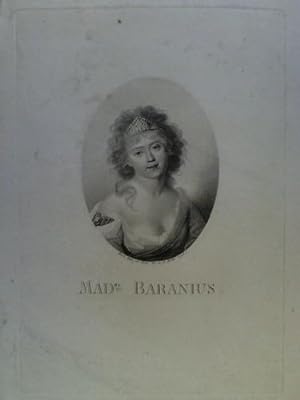 Madame Baranius - Brustporträt in Radierung