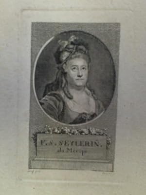 F. S. Seylerin als Merope - Brustporträt im Kupferstich, nach Graff