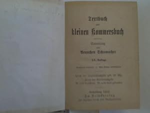 Textbuch zum kleinen Kommersbuch