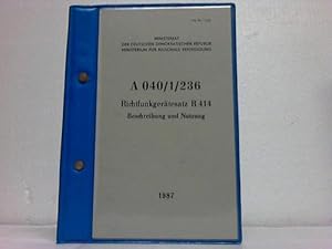 Richtfunkgerätesatz R 414. Beschreibung und Nutzung