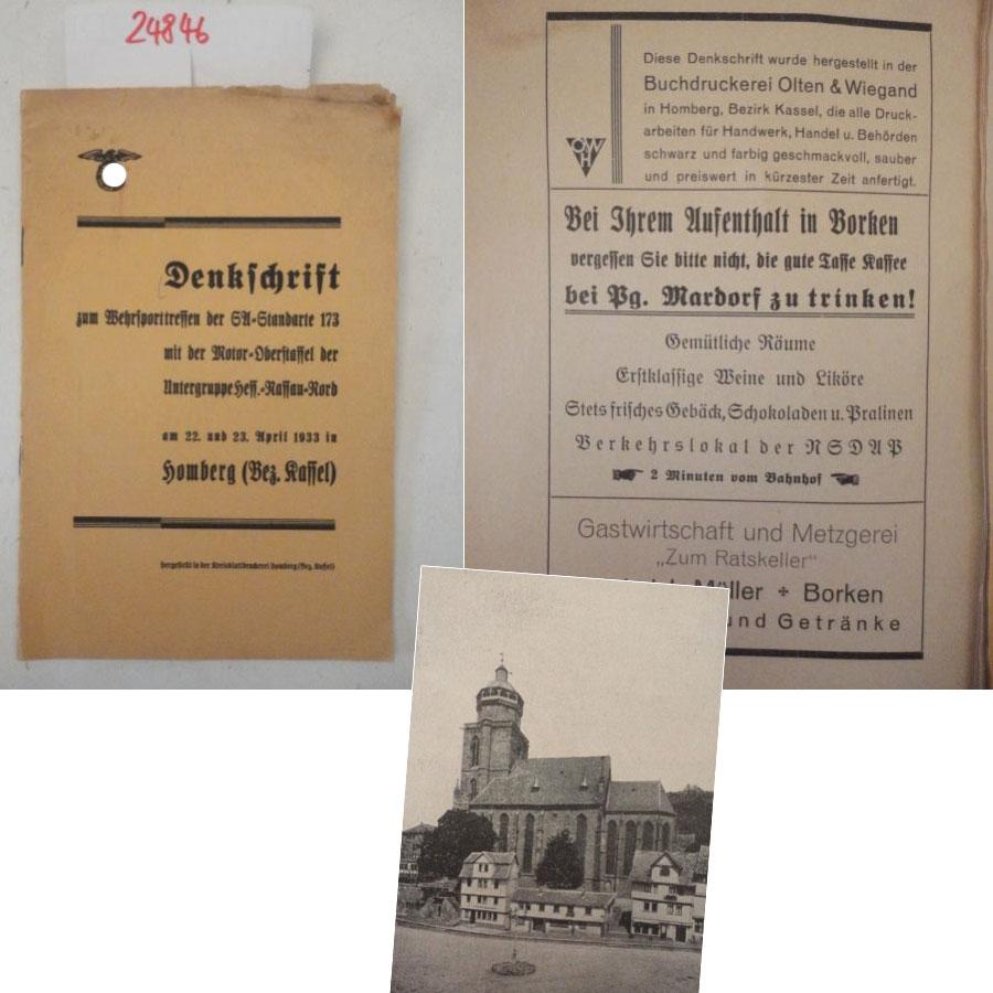 Denkschrift zum Wehrsporttreffen der SA Standarte 173 mit