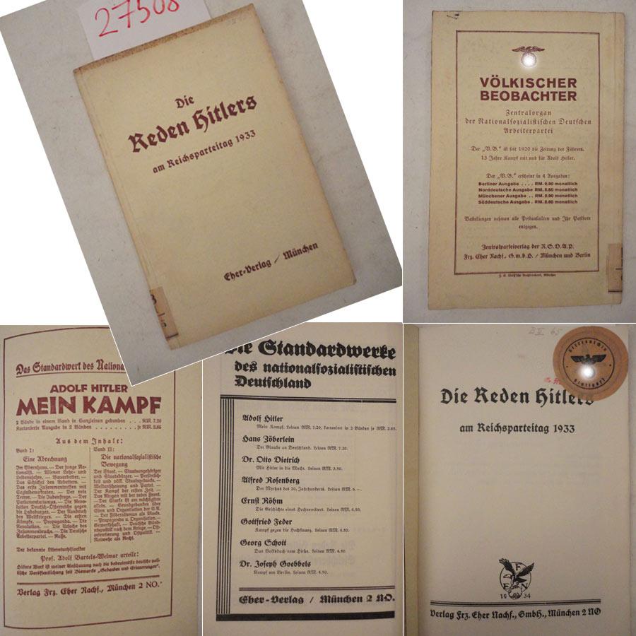 Die Reden Hitlers am Reichsparteitag 1933