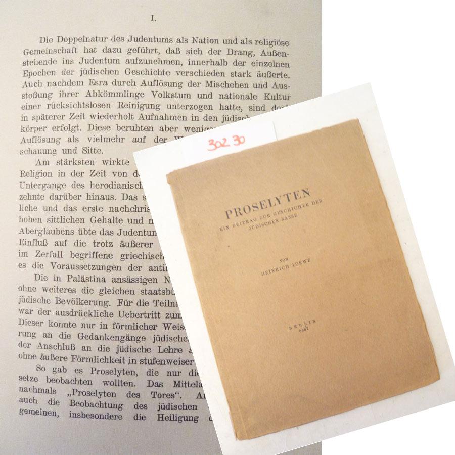 Proselyten Ein Beitrag Zur Geschichte Der - 