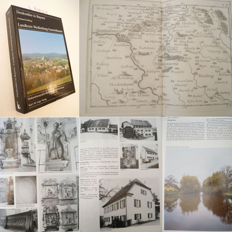 Landkreis Weißenburg-Gunzenhausen. Ensembles, Baudenkmäler, Archäologische Geländedenkmäler. Aufnahmen von Horst Glanz und Dieter Komma * Band V.70/1 der Reihe "Denkmäler in Bayern", herausgegeben von Landeskonservator Prof.Dr. Michel Petzet / Bayrisches