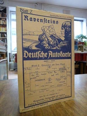 Ravensteins deutsche Autokarte, Blatt Z: Gmunden am See - Raab, Maßstab, 1:300000,