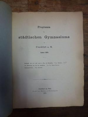 Teil 1: Gebrauch von syn und meta c. Gen. bei Euripides [Mommsen], Teil 2: Die Bedeutung der Ate ...