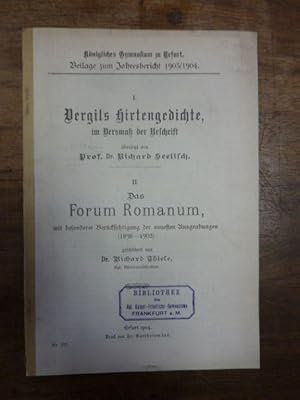 Teil 1: Vergils Hirtengedichte im Versmass der Urschrift übersetzt von Prof. Dr. Richard Seelitsc...