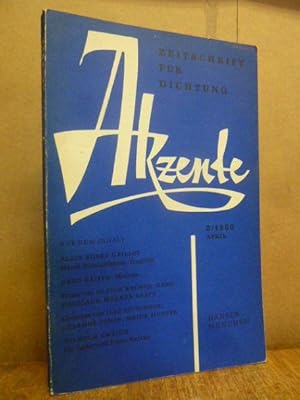 Akzente - Zeitschrift für Dichtung / Heft 2/ April 1960/ 7. Jahrgang,