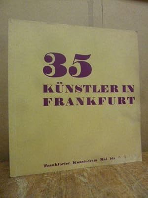 35 Künstler in Frankfurt, (mit dem Errata-Zettel!), Ausstellungskatalog 10. Mai bis 22. Juni 1969,