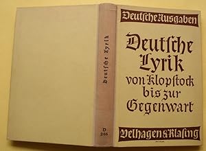 Deutsche Lyrik von Klopstock bis zur Gegenwart. Deutsche Ausgabe