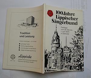 100 Jahre Lippischer Sängerbund - Festtage vom 30.Mai bis 1.Juni 1975 in Detmold.