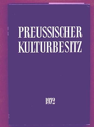 Jahrbuch Preussischer Kulturbesitz - X 1972